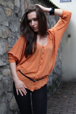 Bluzka Giulia pomarańczowa